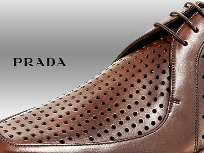 Chaussures Prada Prestige Oxford 1 Prada Prestige Oxford : Chaussures en Cuir Perforé