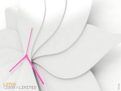 Dripta lotus clock montre 1 Dripta Lotus : Horloge Murale Fleur de Lotus