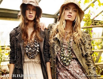 burberry ss09f Burberry Campagne Pub Printemps Ete 2009