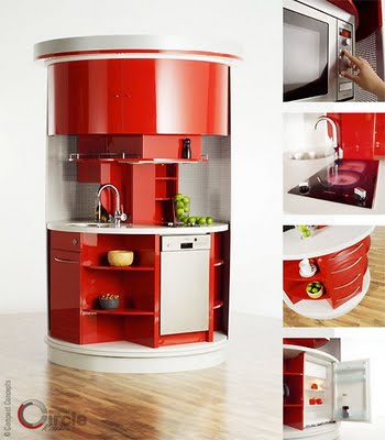 circle kitchen 02 Circle Kitchen : Cuisine Ultra Moderne et Compacte
