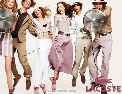 lacost ss09b Lacoste Pub Printemps Eté 2009