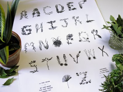 sasha prood art 1 Sasha Prood : Nature et Typographie