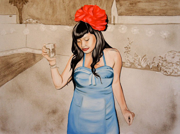 Allison-Cortson-Peinture-Art-6 Allison Cortson Peinture Art 6 Peintures par Allison Cortson : Portraits de Poussière