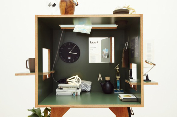 Torafu-Architects-Bureau-Tabouret-4 Torafu Architects Bureau Tabouret 4 Koloro par Torafu Architects : Maison Bureau avec Tabouret
