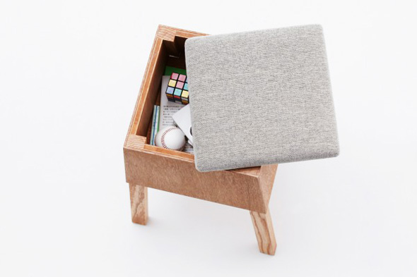 Torafu-Architects-Bureau-Tabouret-6 Torafu Architects Bureau Tabouret 6 Koloro par Torafu Architects : Maison Bureau avec Tabouret