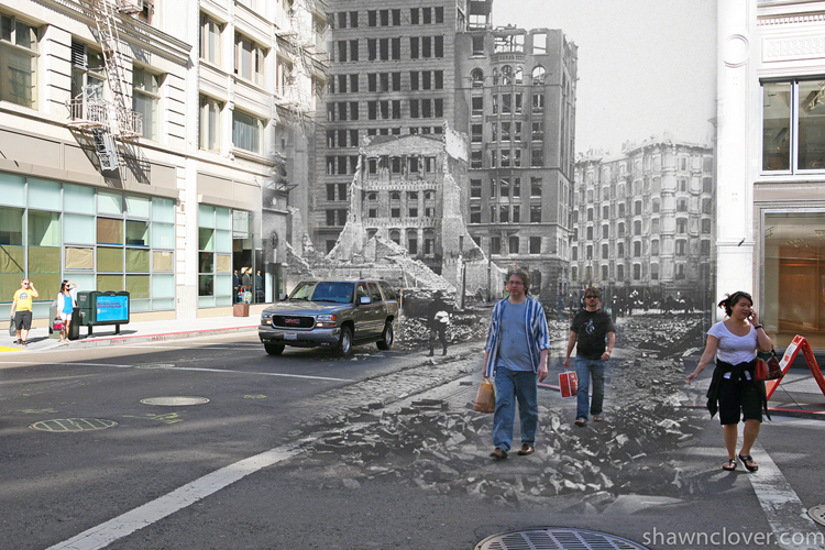1906-2010-Earthquake-Blend-Shawn-Clover-5 1906 2010 Earthquake Blend Shawn Clover 5 1906 + 2010 The Earthquake Blend par Shawn Clover Photographie