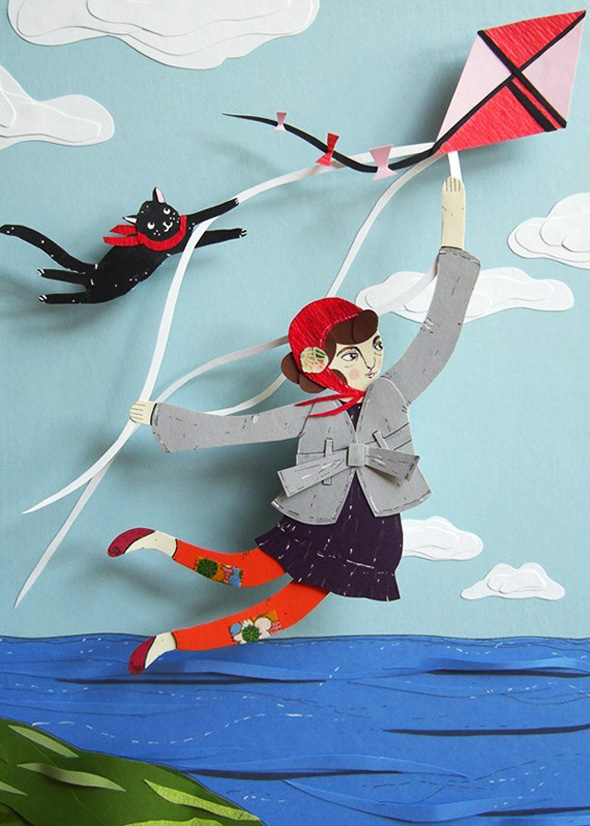 Jayme-McGowan-Paper-Cut-1 Jayme McGowan Paper Cut 1 Jayme McGowan : Illustration en Papiers Découpés
