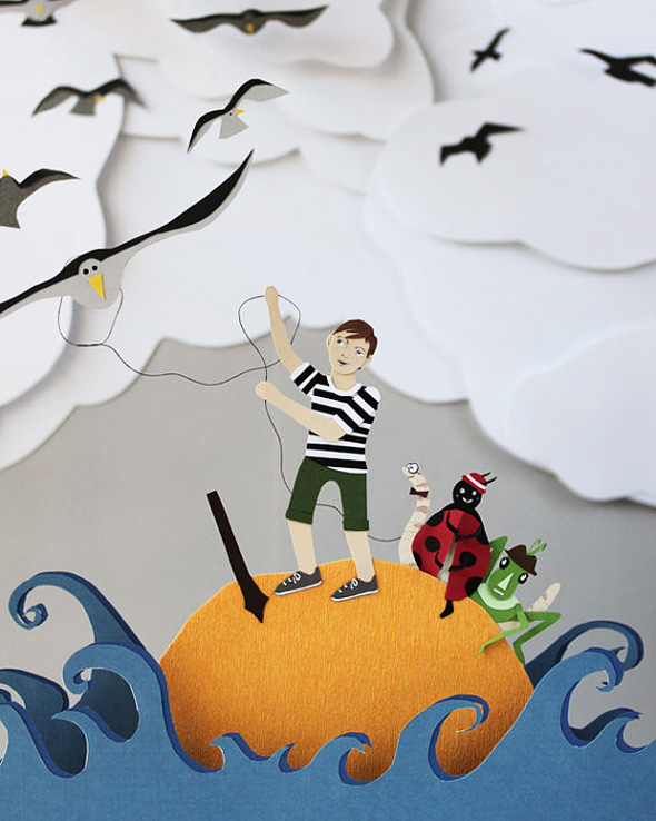 Jayme-McGowan-Paper-Cut-4 Jayme McGowan Paper Cut 4 Jayme McGowan : Illustration en Papiers Découpés