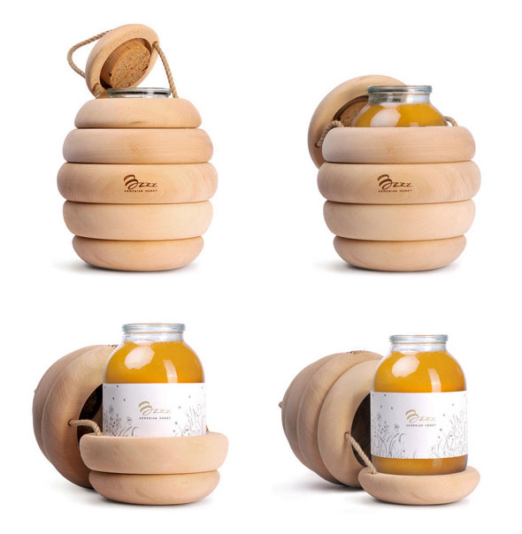 3-Packaging-Bzzz-Honey-Backbone-Studio 3 Packaging Bzzz Honey Backbone Studio Bzzz Honey par Backbone Studio : Pots de Miel en Ruches