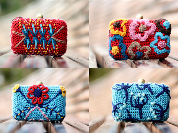 5-Lanusa-Pochettes-Crochet 5 Lanusa Pochettes Crochet Lanusa : Adorables Pochettes en Crochet et en Fleur