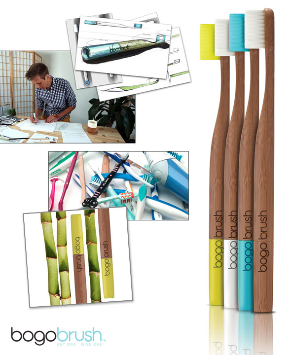 2 BogoBrush Brosse Dents Biodegradable Bambou BogoBrush : Brosse à Dents Biodégradable en Bambou