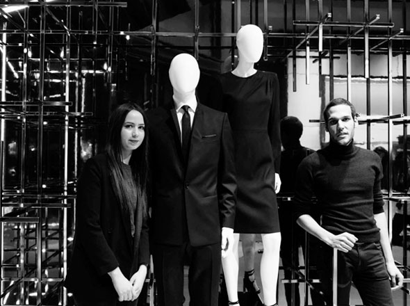 2 ESMOD Hugo Boss Robe Costume Dress Suit ESMOD x Hugo Boss: Une Collaboration Académique