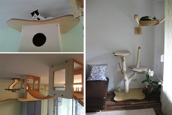 etagere murale chat