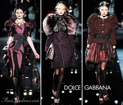 dolce gabanna 6 - Dolce &amp; Gabbana: Défilé Automne Hiver 2009 2010 - Italie