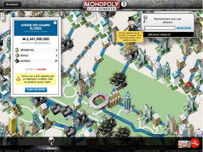 monopoly city street 2 - Monopoly City Streets : Jouez en Ligne avec Google Maps - Internet, High Tech, Enfants