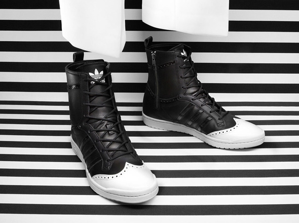 3-Baskets-Adidas-Original-Richelieu-Bogues Baskets Adidas Original - Des Richelieu Sport en Noir et Blanc