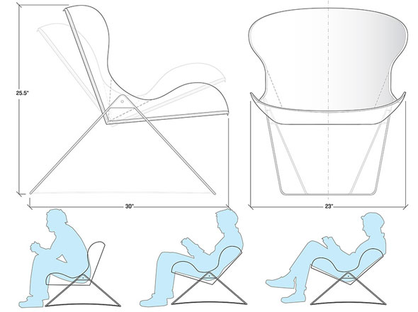 5-Re-Ply-Chair-Dan-Goldstein Re-Ply Chair par Dan Goldstein - Chaise Minimaliste en Carton