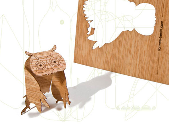Formes Berlin : Cartes de Voeux Pop Up en Bois