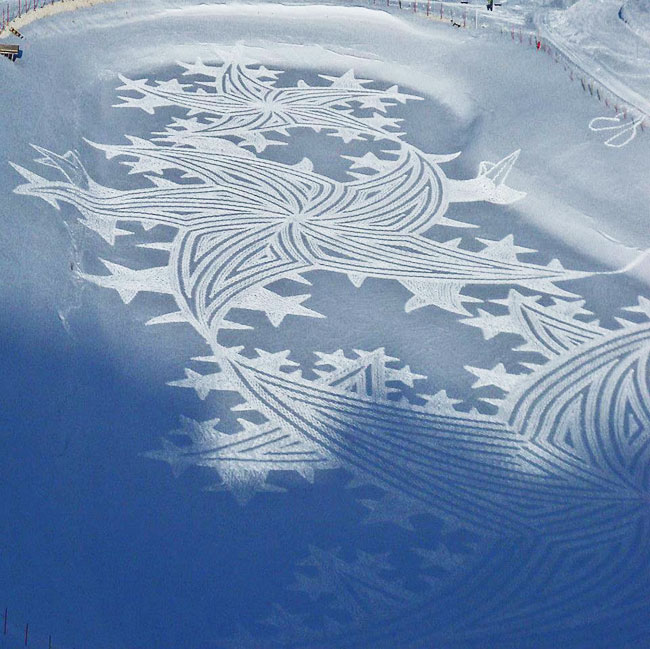 11-Simon-Beck-Art-Neige Simon Beck : L'Incroyable Artiste des Neiges
