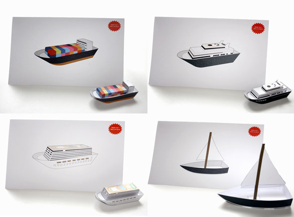 2-foldable-cuts-Carte-Voeux DIY Foldable Cuts : Cartes de Vœux en Petits Bateaux