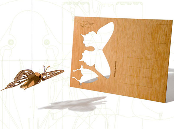 Formes Berlin : Cartes de Voeux Pop Up en Bois