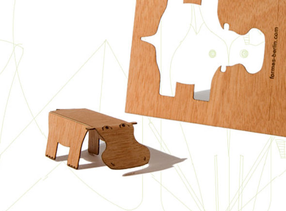 Formes Berlin : Cartes de Voeux Pop Up en Bois