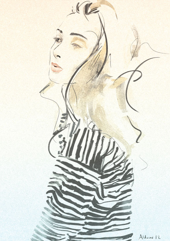4-Illustration-Girls-Aldous-Massie Girls par Aldous Massie - Illustrations de Mode Photographiques