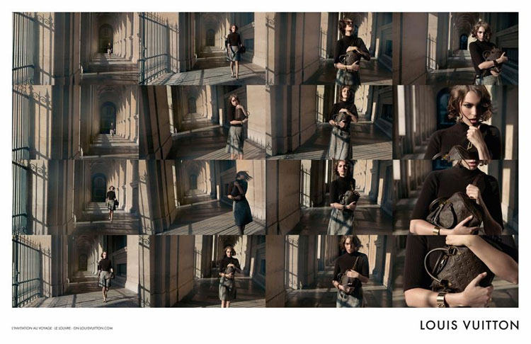 Campagne Louis Vuitton L'Invitation au Voyage avec Arizona Muse
