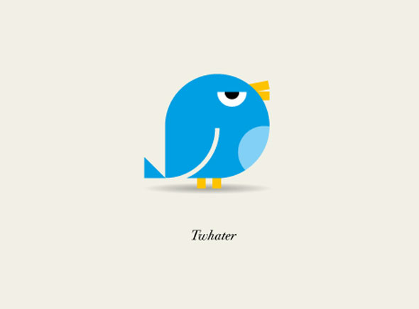 1-Twitter-Hating-Bird-Lucio-Bolognesi Hating Bird by Lucio Bolognesi - Les Stereotypes de Twitter