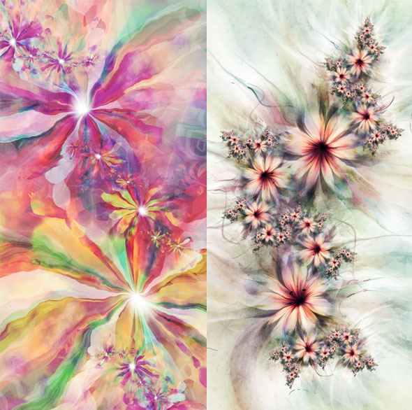 2-Lindelokse-Chiara-Biancheri-Fleurs-Fractal Lindelokse par Chiara Biancheri : Bouquets de Fleurs Numeriques