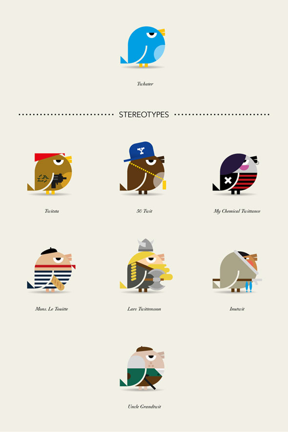 2-Twitter-Hating-Bird-Lucio-Bolognesi Hating Bird by Lucio Bolognesi - Les Stereotypes de Twitter