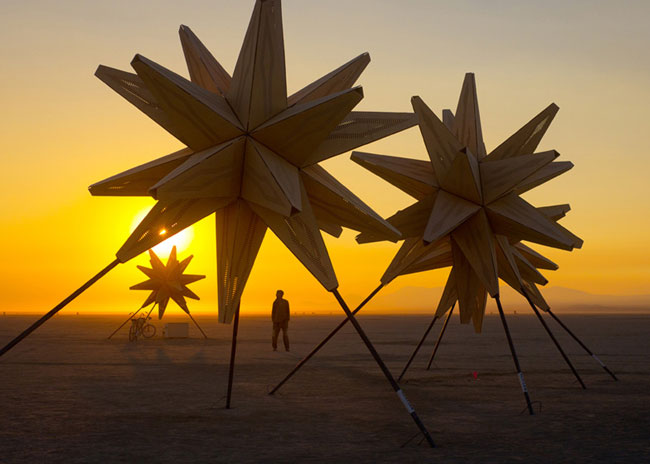 Starlight installation at Burning Man festival 2012
