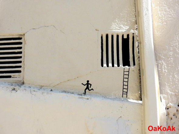 Street Art OakOak : La Ville en Delire... le Retour !