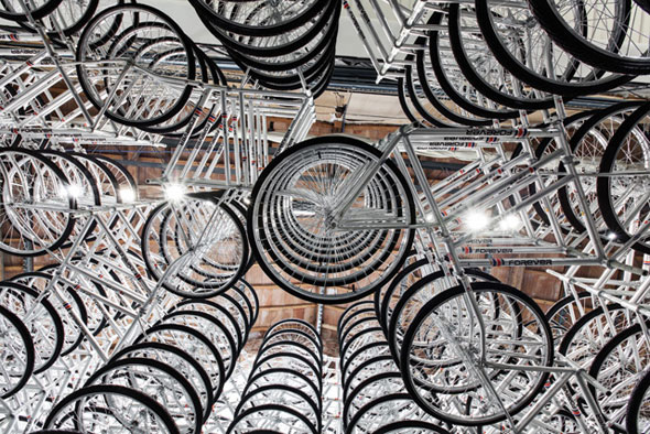 5-stacked-bike-velos-weiwei Stacked par Ai Weiwei : 760 Vélos pour Installation Artstique