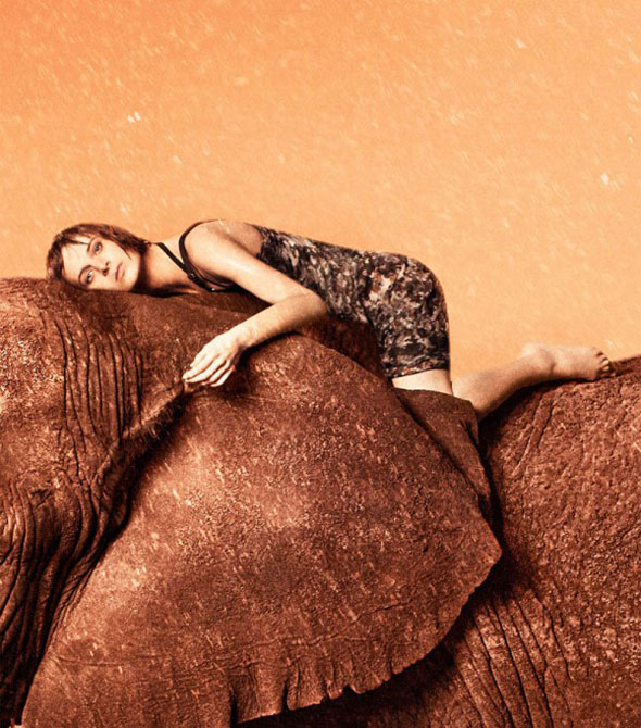 Edun Campagne Printemps Ete 2013 Elephants Pluie