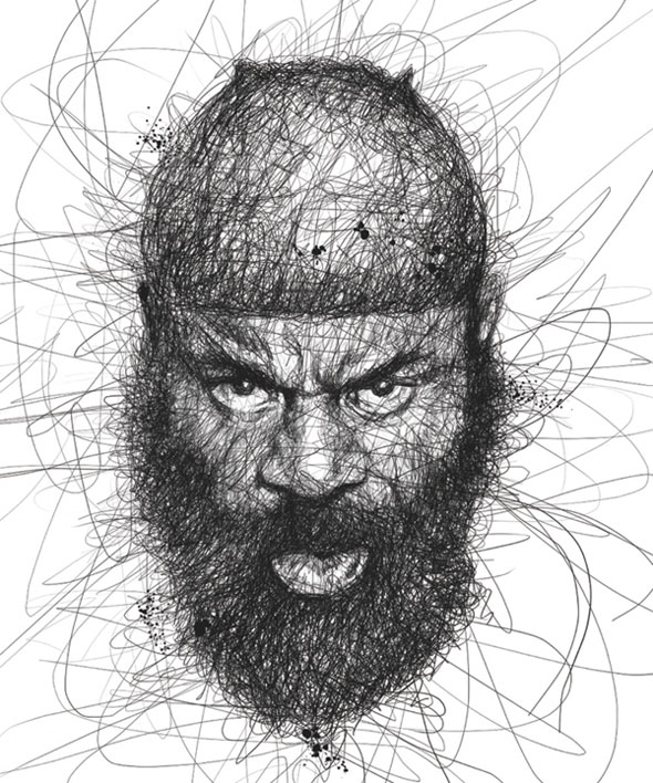 10-Faces-Vince-Low-Gribouillage-Portraits-Stars-Dessins