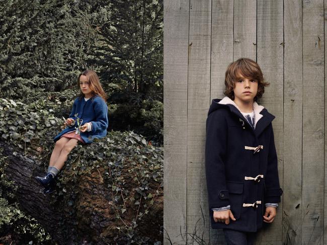 zara enfant kids hiver 2014 2015 campagne 03 - Pour l'Hiver Zara Enfant fait sa Rentrée des Classes en Foret - Zara, Fashion, Enfants, Campagnes