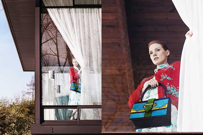 Jessica Chastain Prada Pre Fall 2017