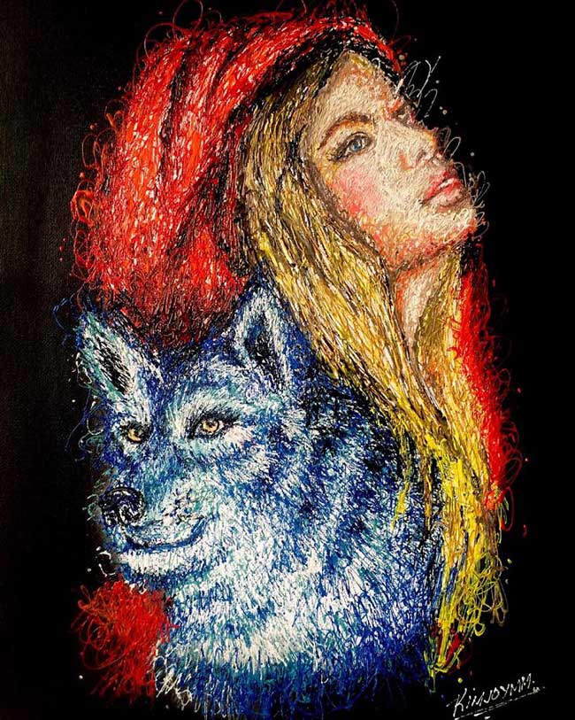Peinture Seringues Art Infirmiere