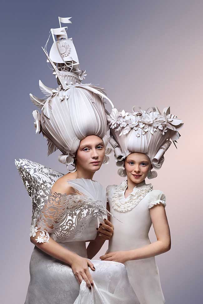Asya Kozina Coiffures Sculptures Papier