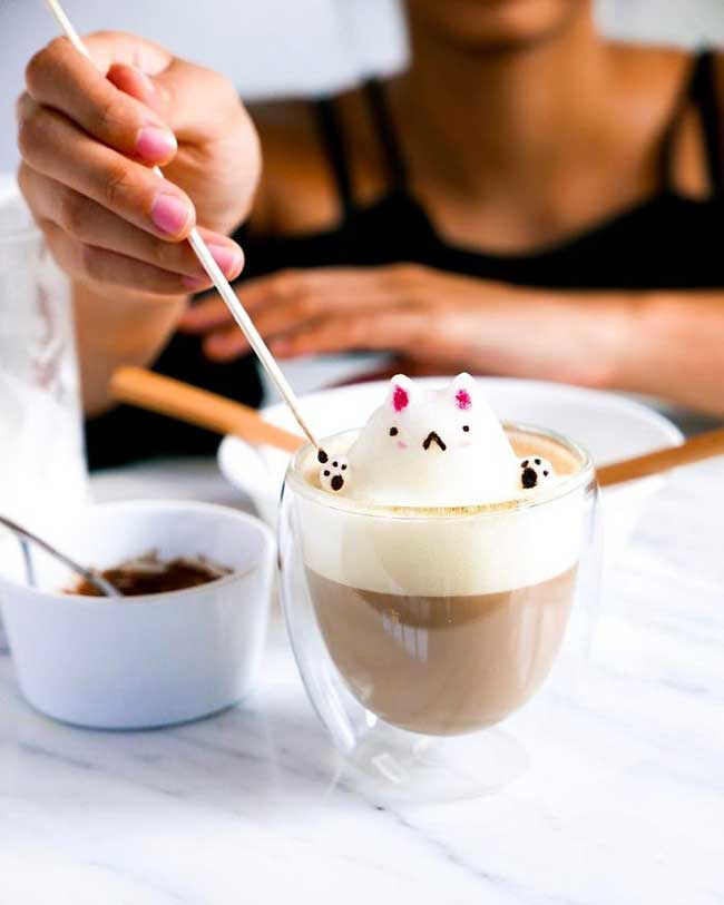 cafe latte art sculptures 3d daphne tan