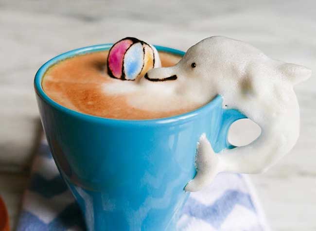 cafe latte art sculptures 3d daphne tan