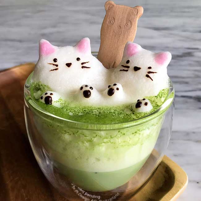 cafe latte art sculptures 3d daphne tan