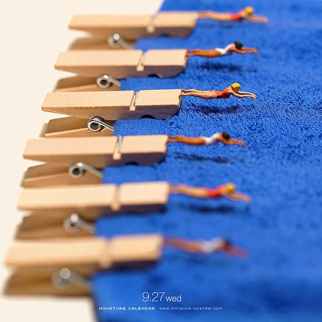 tatsuya tanaka calendrier scene miniatures
