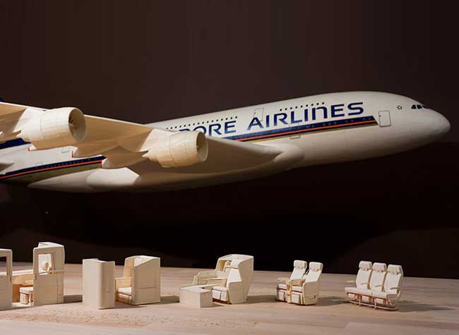 Luca Iaconi-Stewart Sculpture Carton Airbus A320