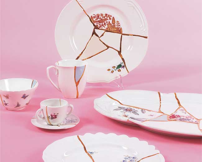 Vaisselle Porcelaine Cassée kintsugi