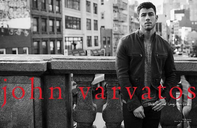 Nick Jonas John Varvatos Collection Capsule