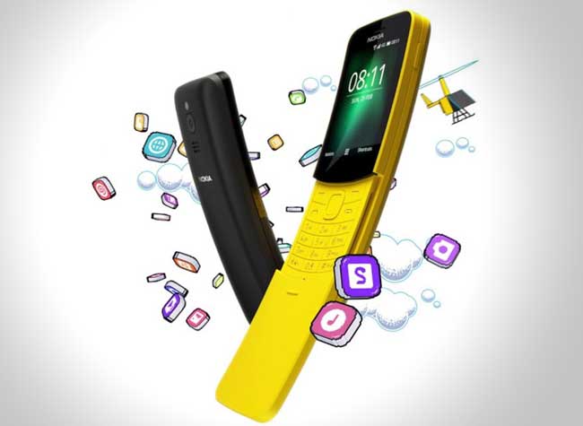 nokia 8110 nouveau jaune noir 2018