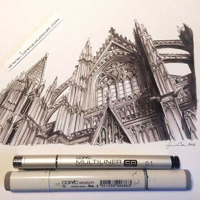 dessins architecture europe lorenzo concas