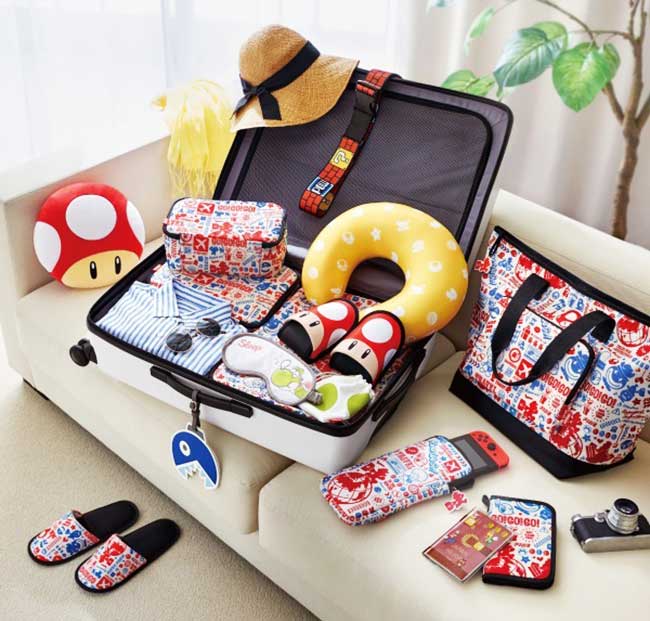 accessoires valises voyage mario nintendo